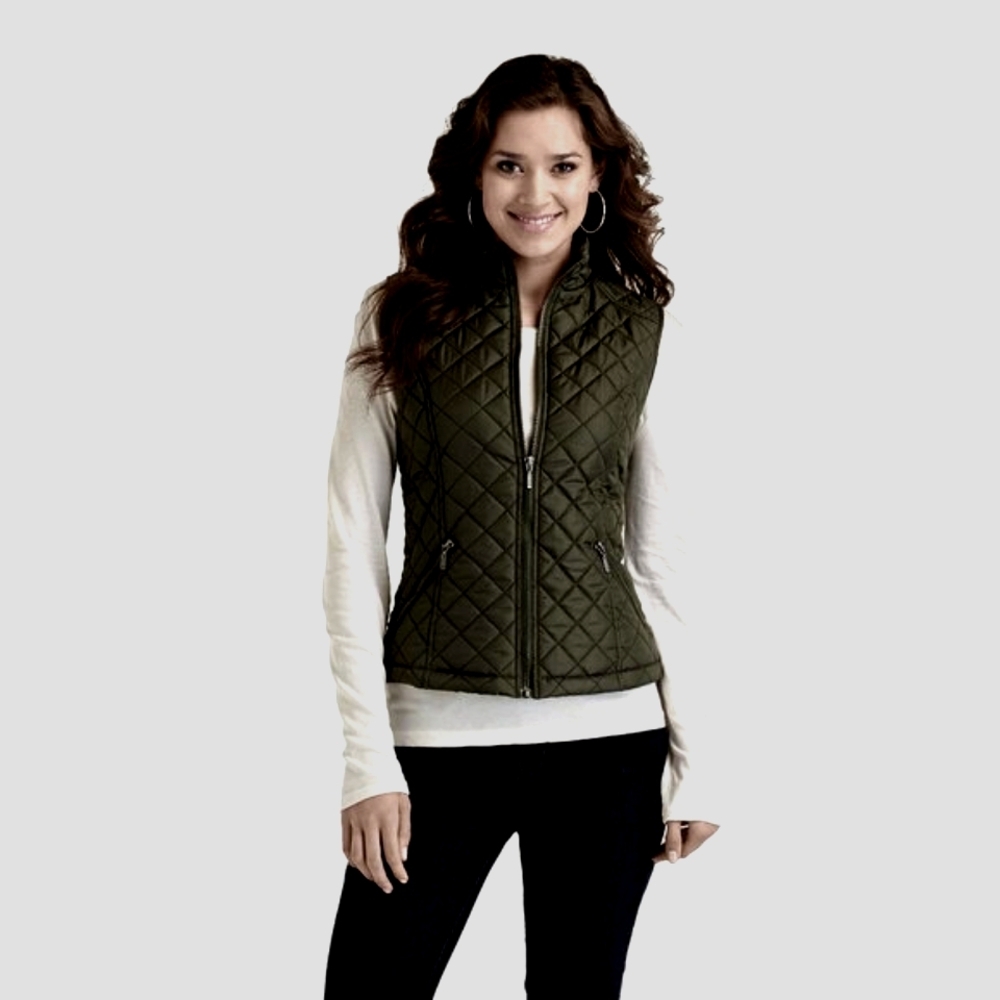 Louise Paris Women's Jacket/ Vest Size S Detachable Hood  Faux Fur Lining